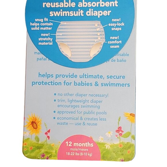 I-Play Swimsuit Diaper 12 Months Pink - Picture 6 of 6